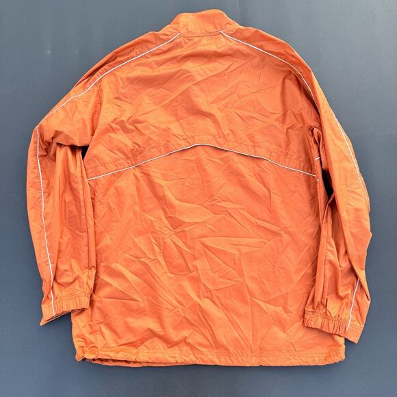 Texas Longhorns Nike Men’s Medium Orange Windbreaker 1/4 Zip Pullover Zip Pocket - Picture 10 of 11